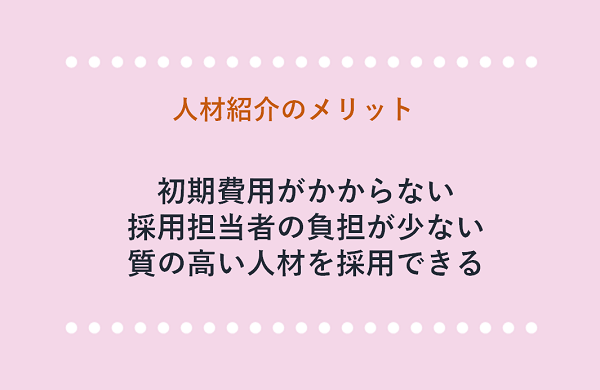 人材紹介のメリット