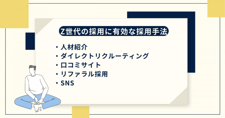 Z世代の採用に有効な採用手法