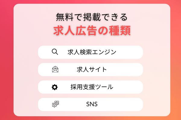 無料で掲載できる求人広告の種類
