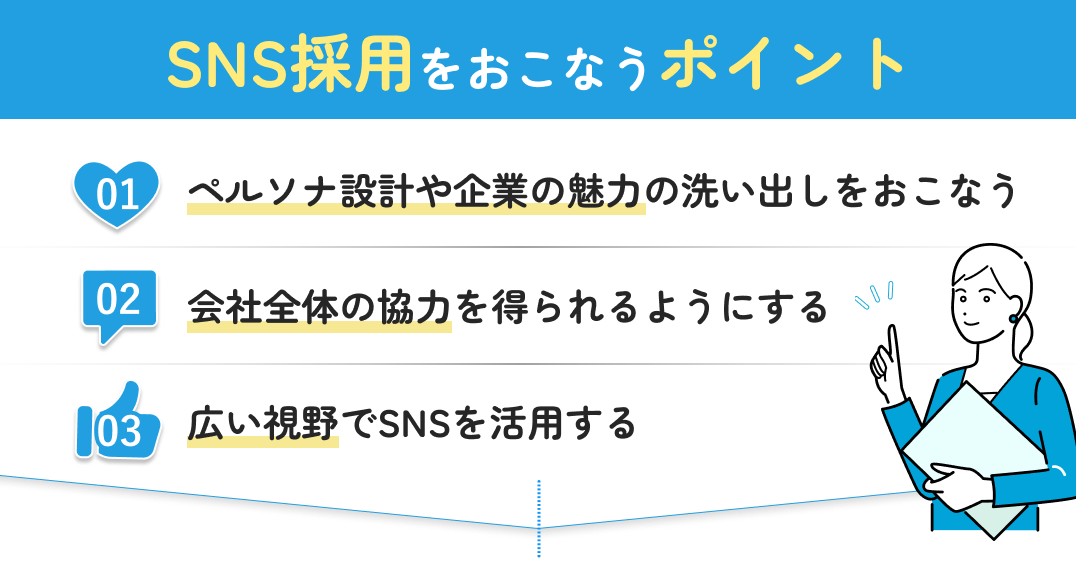SNS採用をおこなうポイント