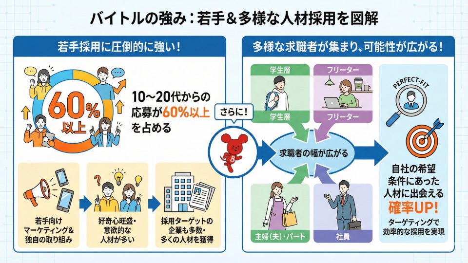 バイトルのユーザーについて（みんなの採用部）
