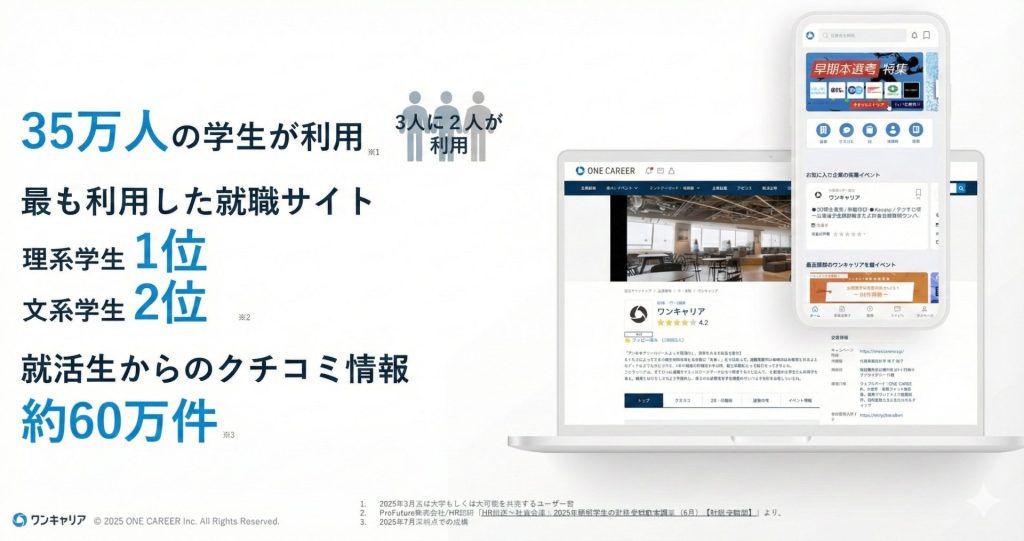 ワンキャリア サービス概要②