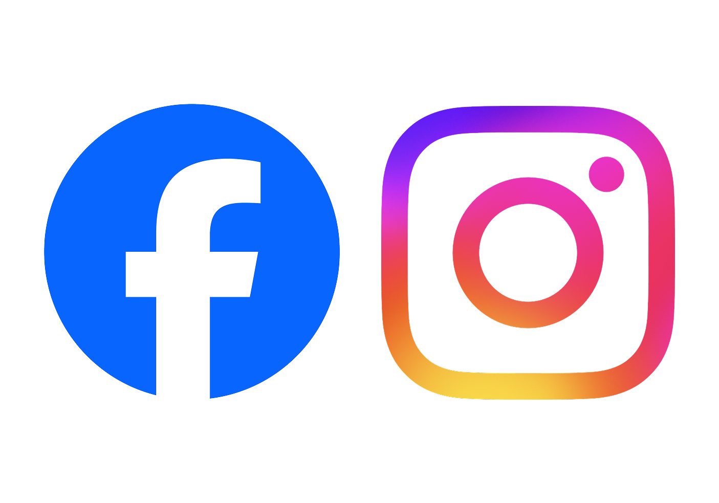 instagramとfacebookのロゴ