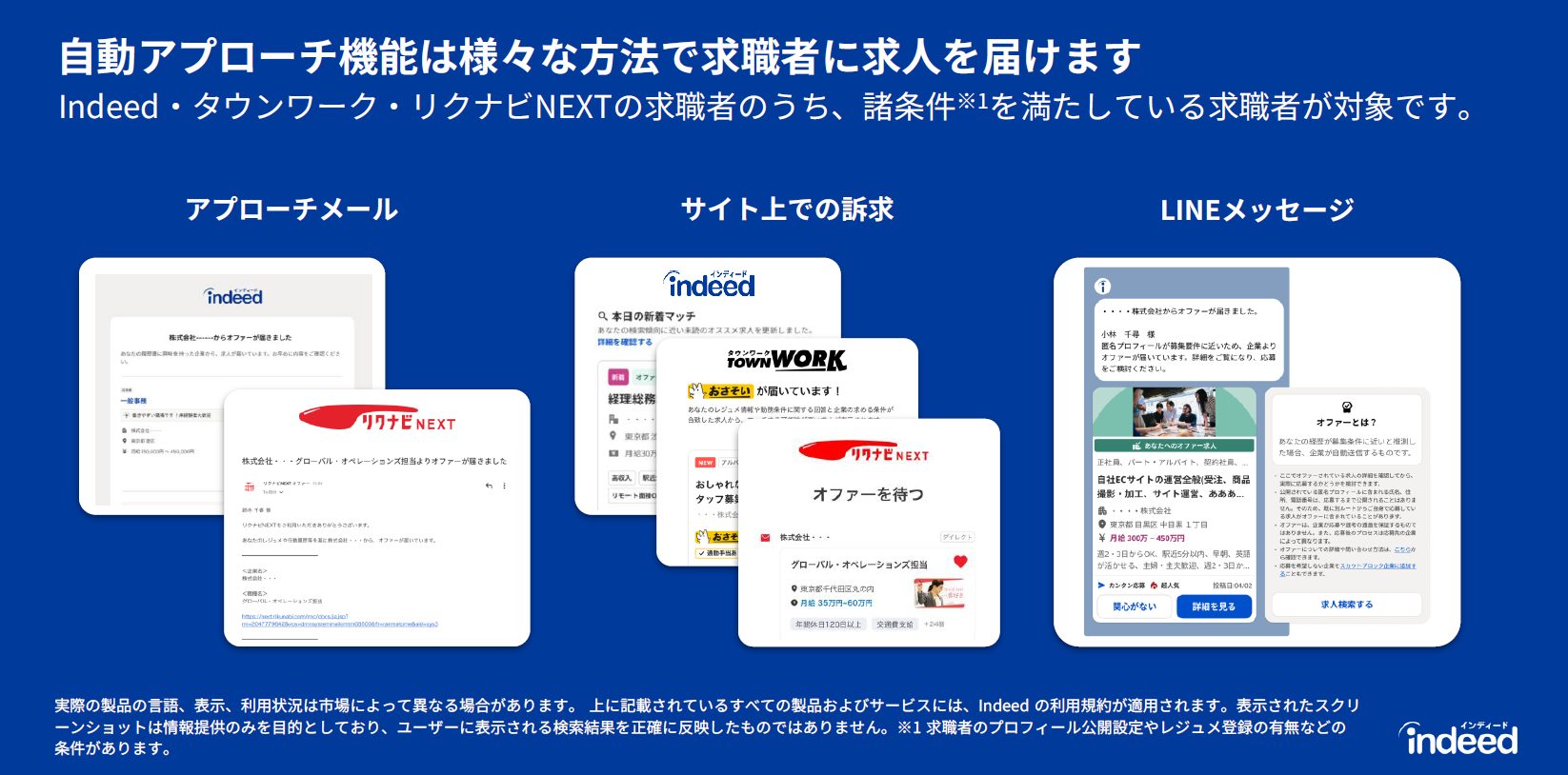 Indeedの自動アプローチ機能